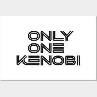 Only One Kenobi (Black) #01 Posters and Art